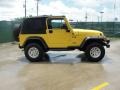 2004 Solar Yellow Jeep Wrangler X 4x4  photo #2