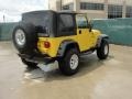 2004 Solar Yellow Jeep Wrangler X 4x4  photo #3