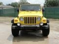 2004 Solar Yellow Jeep Wrangler X 4x4  photo #8