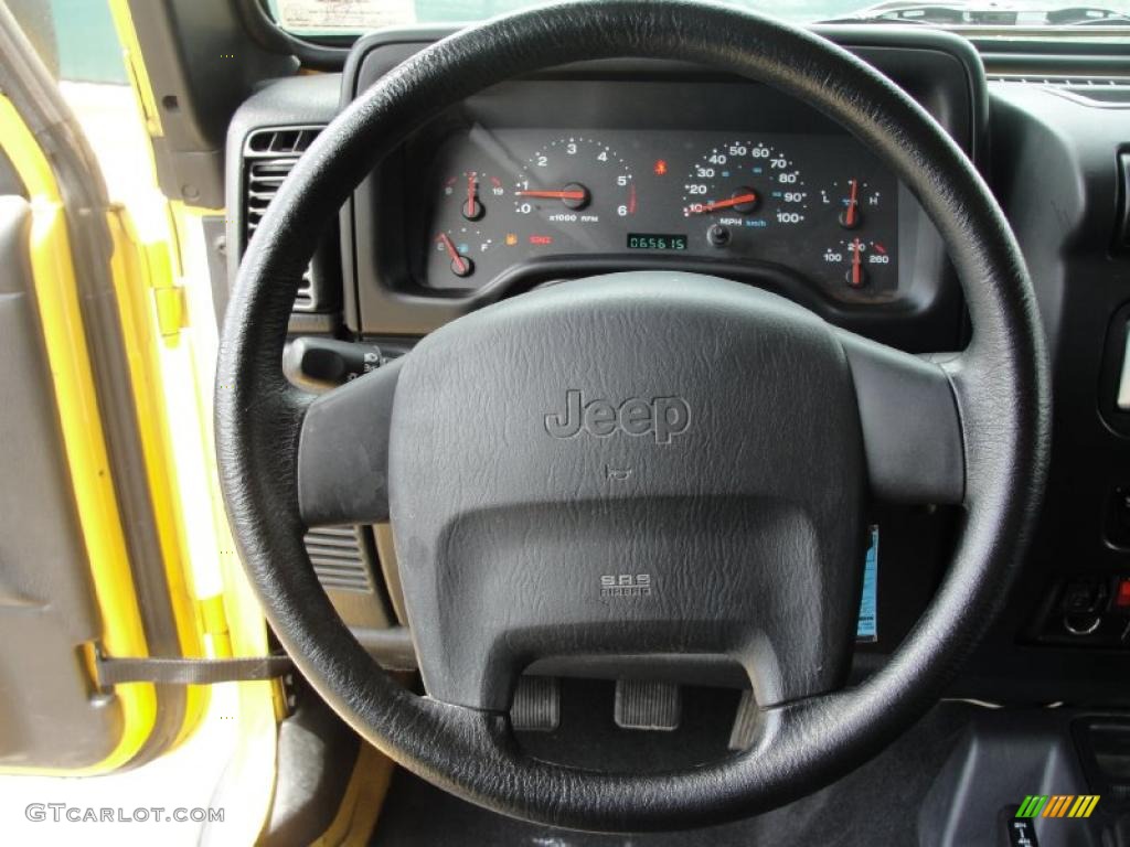 2004 Wrangler X 4x4 - Solar Yellow / Dark Slate Gray photo #44