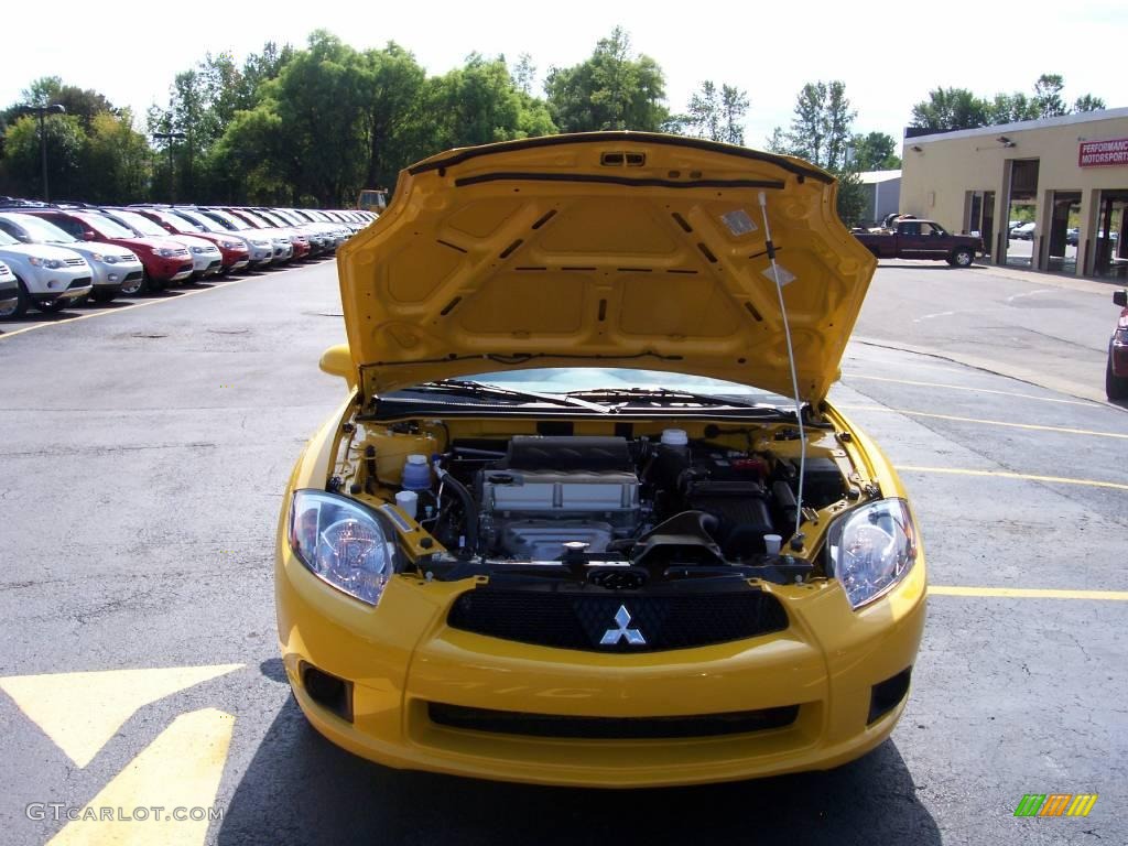 2009 Eclipse GS Coupe - Solar Satin Yellow / Dark Charcoal photo #7