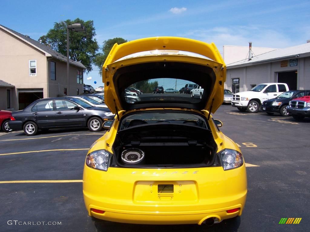 2009 Eclipse GS Coupe - Solar Satin Yellow / Dark Charcoal photo #8