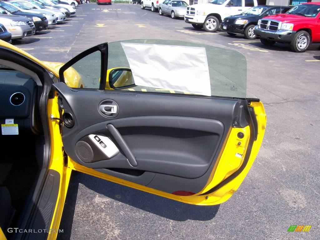 2009 Eclipse GS Coupe - Solar Satin Yellow / Dark Charcoal photo #11