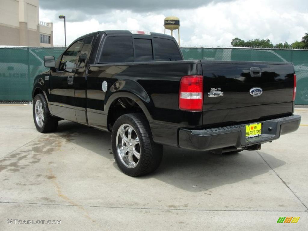 2004 F150 XL Regular Cab - Black / Dark Flint photo #5