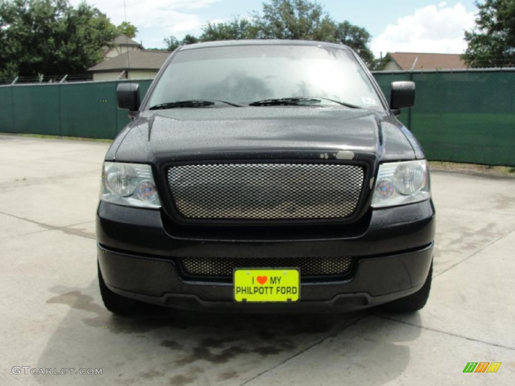 2004 F150 XL Regular Cab - Black / Dark Flint photo #8