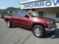 2009 Sonoma Red Metallic GMC Canyon SLE Crew Cab 4x4  photo #2