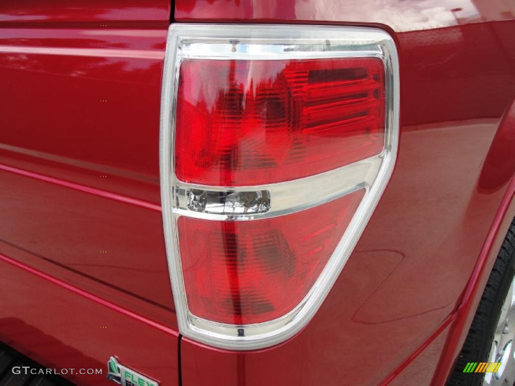 2010 F150 Lariat SuperCrew - Red Candy Metallic / Black photo #20