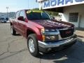 2009 Sonoma Red Metallic GMC Canyon SLE Crew Cab 4x4  photo #3