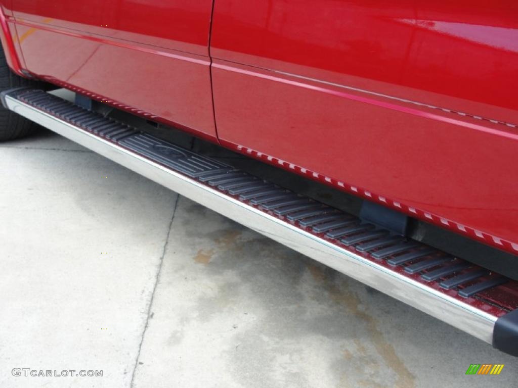 2010 F150 Lariat SuperCrew - Red Candy Metallic / Black photo #23