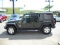 2010 Natural Green Pearl Jeep Wrangler Unlimited Sport 4x4  photo #5