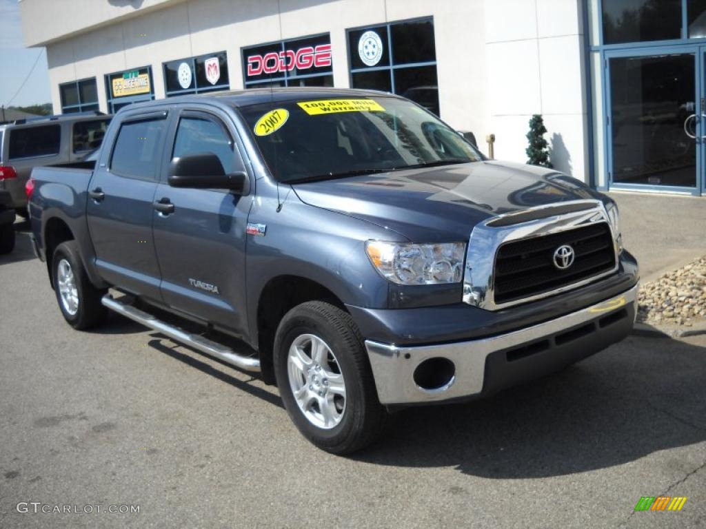 2007 Tundra SR5 CrewMax 4x4 - Slate Metallic / Graphite Gray photo #15