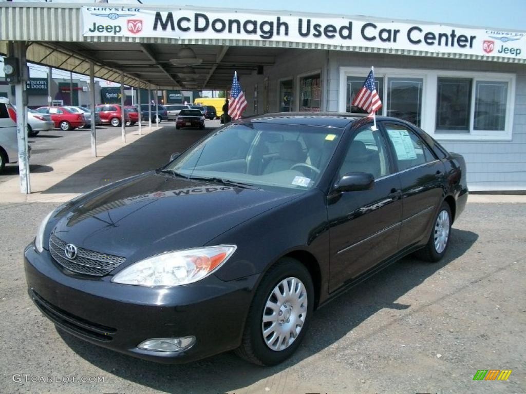 2003 Camry XLE - Black / Stone photo #1