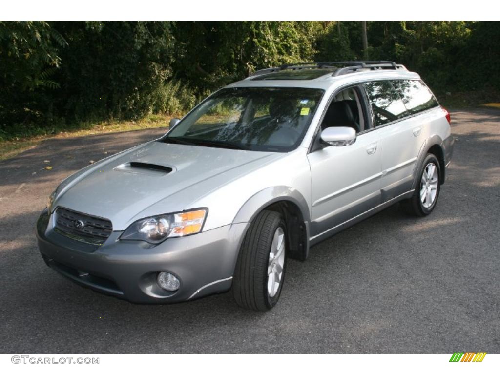 2005 Outback 2.5XT Limited Wagon - Brilliant Silver Metallic / Off Black photo #1