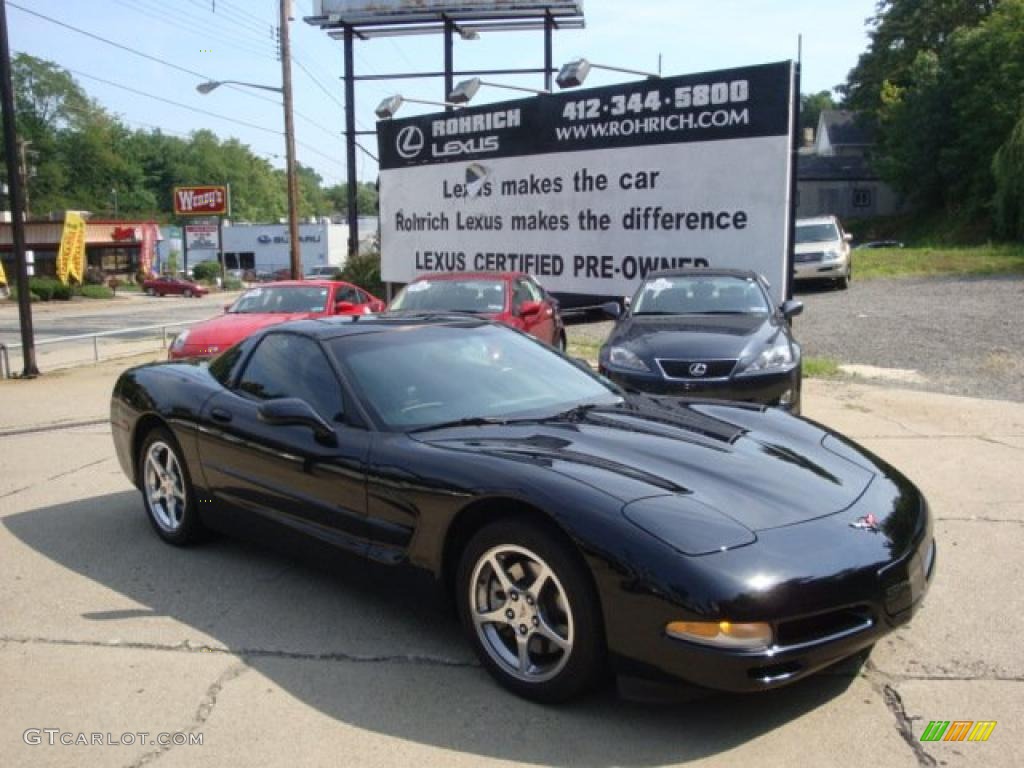 2004 Corvette Coupe - Black / Black photo #1