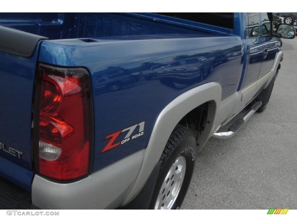2004 Silverado 1500 Z71 Extended Cab 4x4 - Arrival Blue Metallic / Dark Charcoal photo #23
