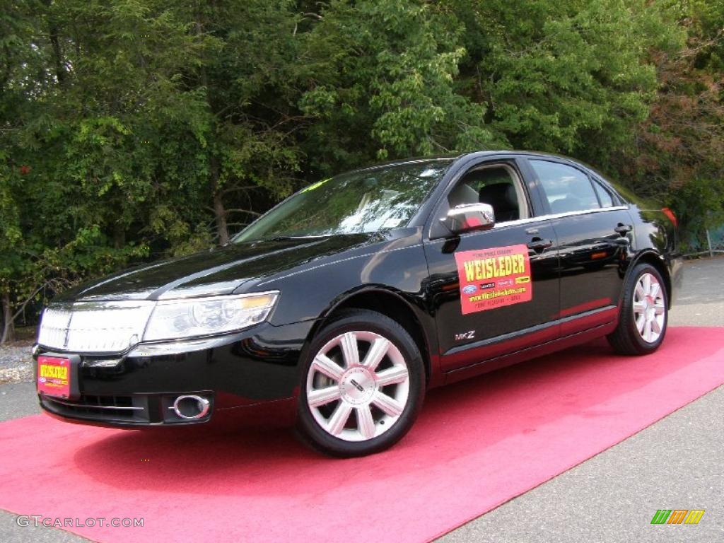 2008 MKZ Sedan - Black / Dark Charcoal photo #1