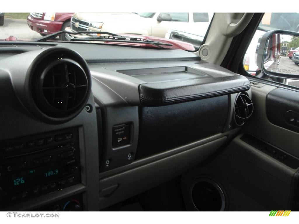 2003 H2 SUV - Red Metallic / Wheat photo #40