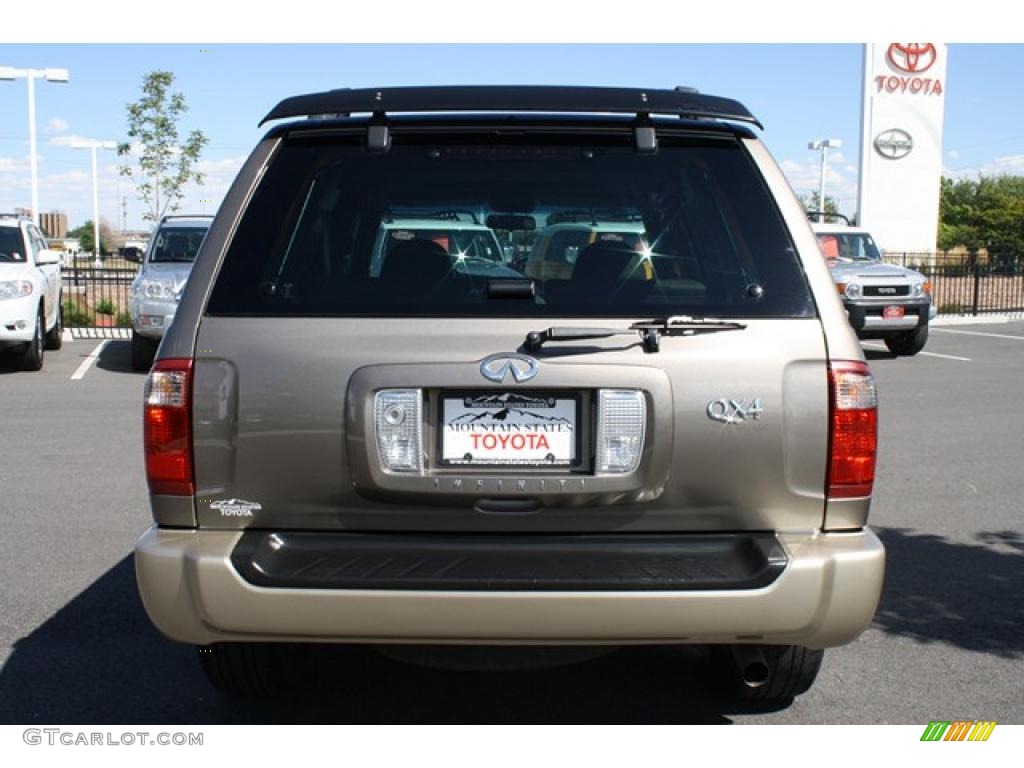 2002 QX4 4x4 - Bronze Metallic / Stone Beige photo #3