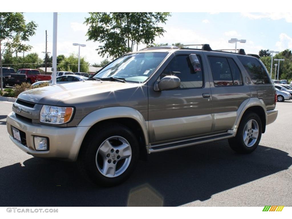 2002 QX4 4x4 - Bronze Metallic / Stone Beige photo #5