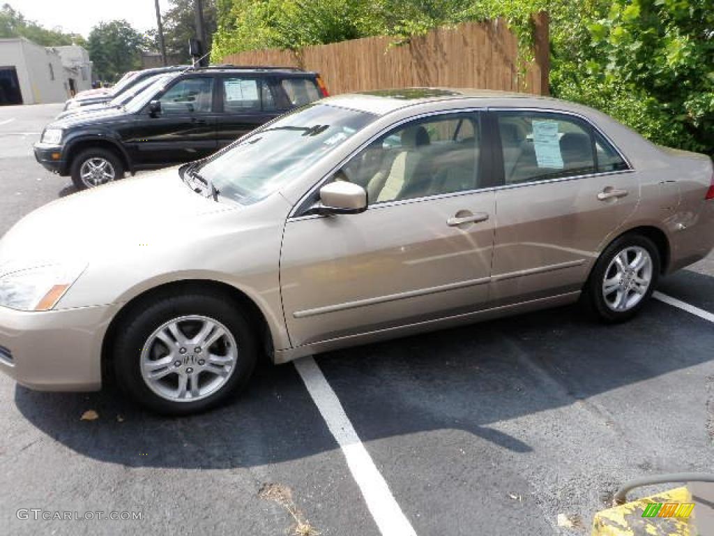 2007 Accord EX Sedan - Desert Mist Metallic / Ivory photo #1