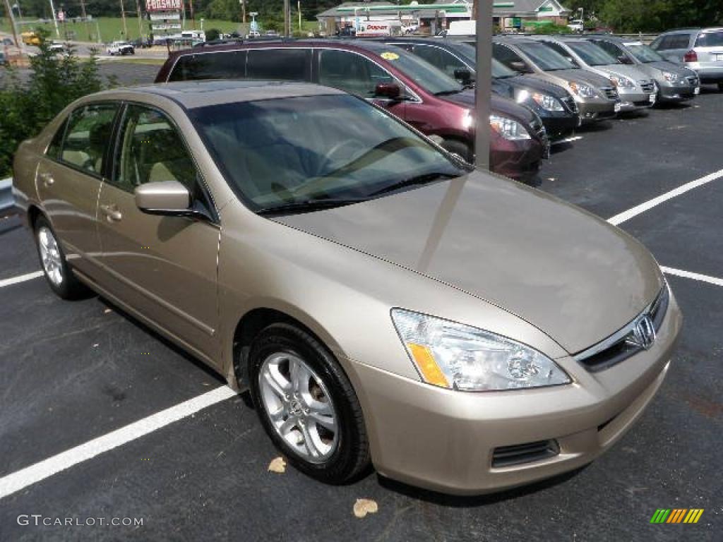 2007 Accord EX Sedan - Desert Mist Metallic / Ivory photo #6