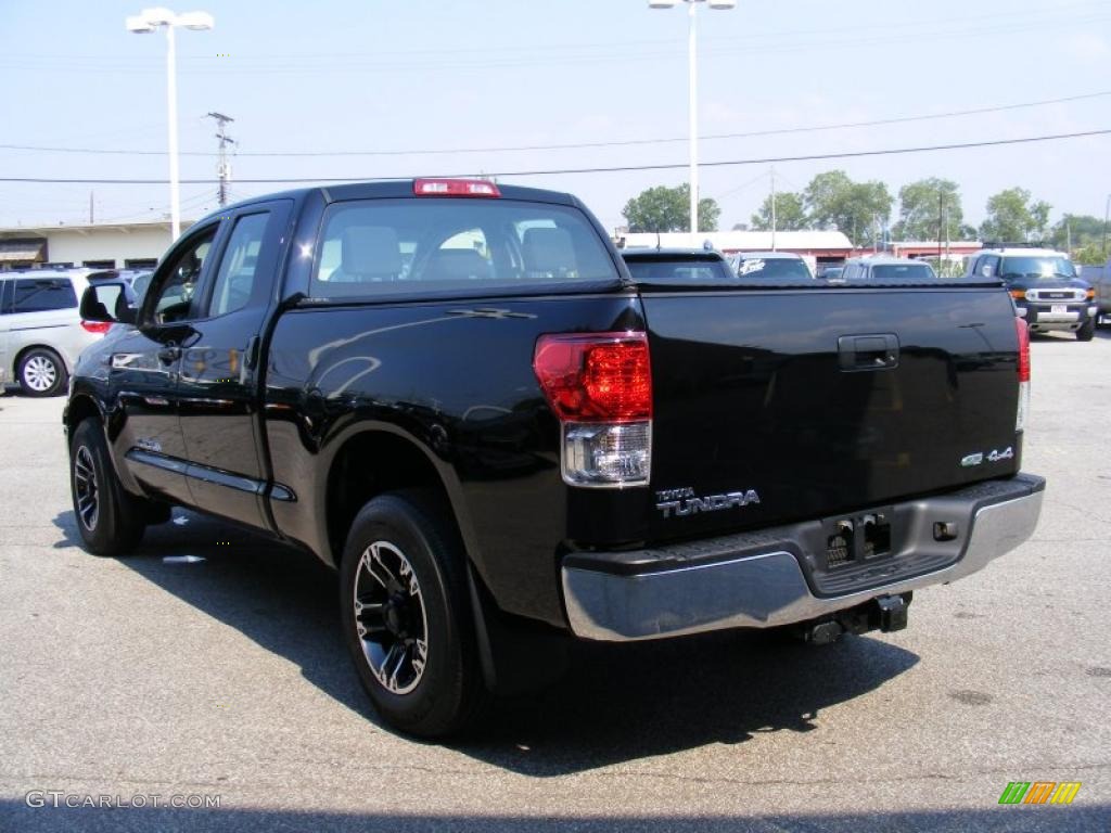 2010 Tundra Double Cab 4x4 - Black / Black photo #5