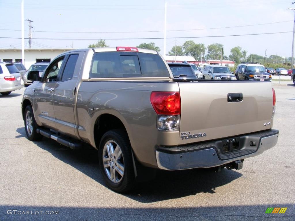 2008 Tundra Limited Double Cab 4x4 - Desert Sand Mica / Beige photo #5