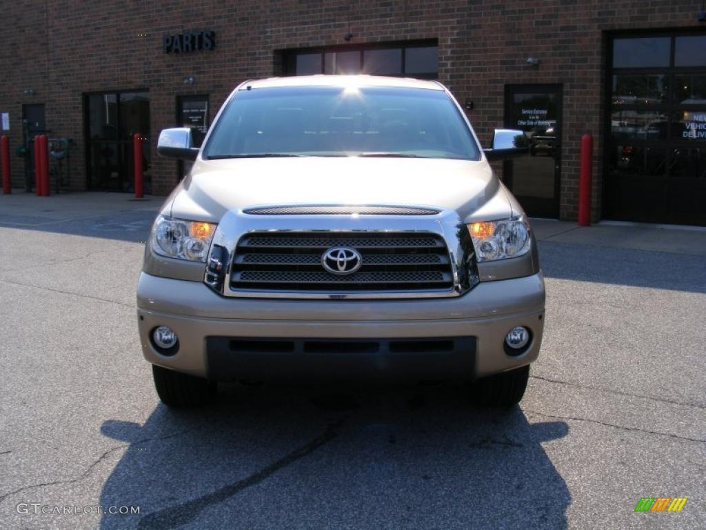 2008 Tundra Limited Double Cab 4x4 - Desert Sand Mica / Beige photo #8