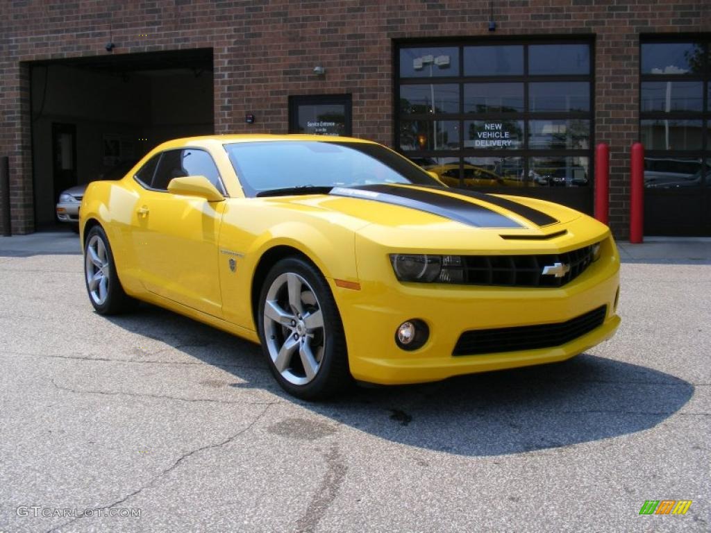 2010 Camaro SS Coupe Transformers Special Edition - Rally Yellow / Black photo #1