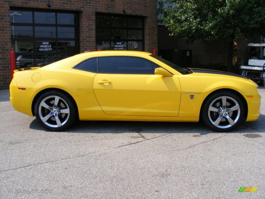 2010 Camaro SS Coupe Transformers Special Edition - Rally Yellow / Black photo #2