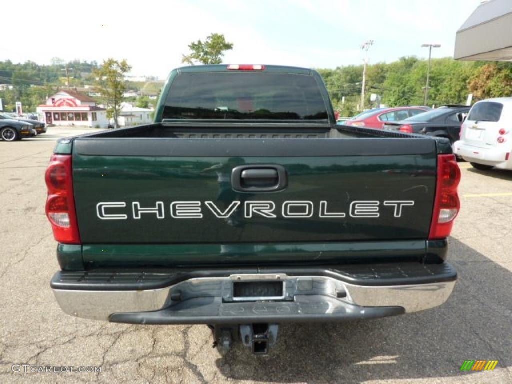 2003 Silverado 1500 LS Extended Cab 4x4 - Dark Green Metallic / Dark Charcoal photo #3