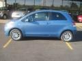 2010 Bayou Blue Pearl Toyota Yaris 3 Door Liftback  photo #4