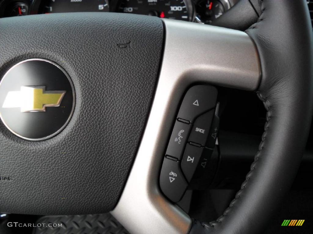 2011 Silverado 1500 LT Extended Cab - Sheer Silver Metallic / Ebony photo #11