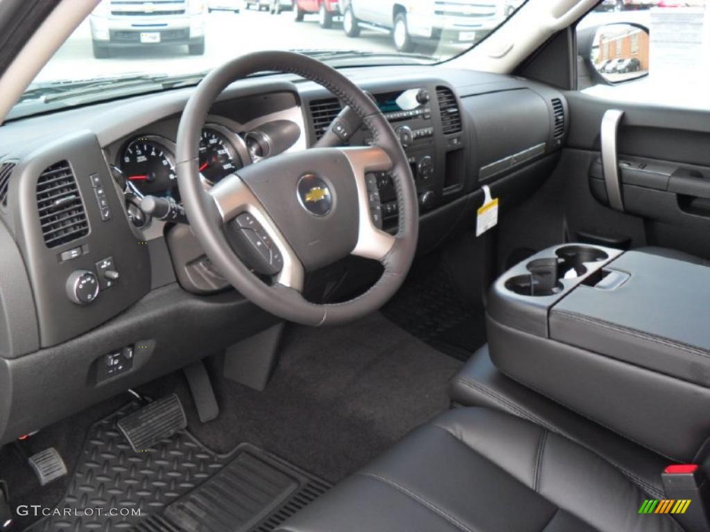 2011 Silverado 1500 LT Extended Cab - Sheer Silver Metallic / Ebony photo #26