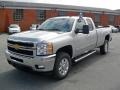 Sheer Silver Metallic 2011 Chevrolet Silverado 2500HD LTZ Extended Cab 4x4