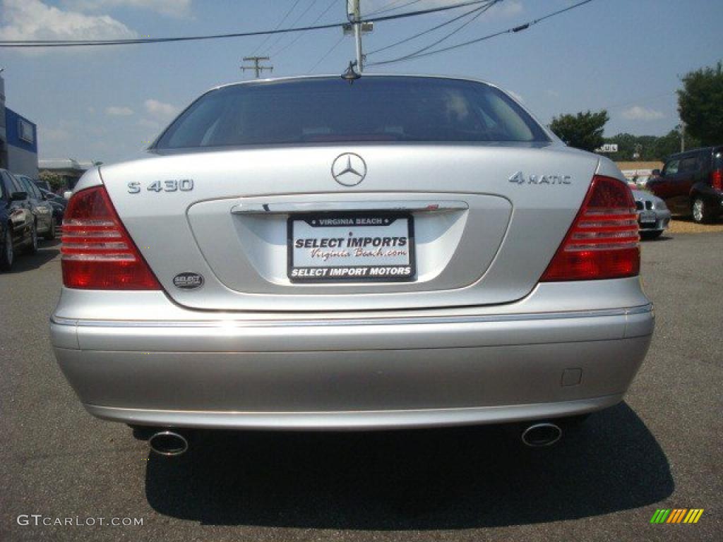 2004 S 430 4Matic Sedan - Brilliant Silver Metallic / Charcoal photo #5