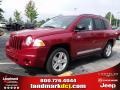 2010 Inferno Red Crystal Pearl Jeep Compass Latitude  photo #1