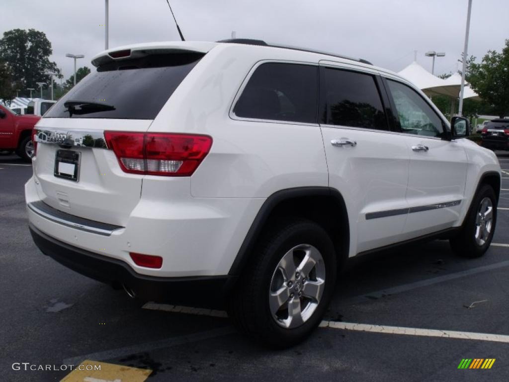 2011 Grand Cherokee Limited - Stone White / Black/Light Frost Beige photo #3