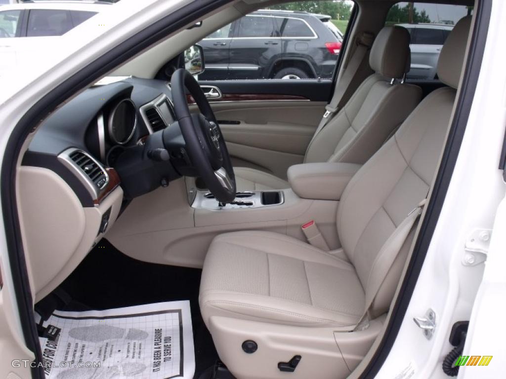 2011 Grand Cherokee Limited - Stone White / Black/Light Frost Beige photo #6