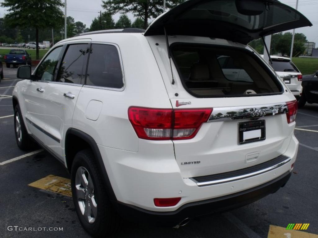 2011 Grand Cherokee Limited - Stone White / Black/Light Frost Beige photo #8