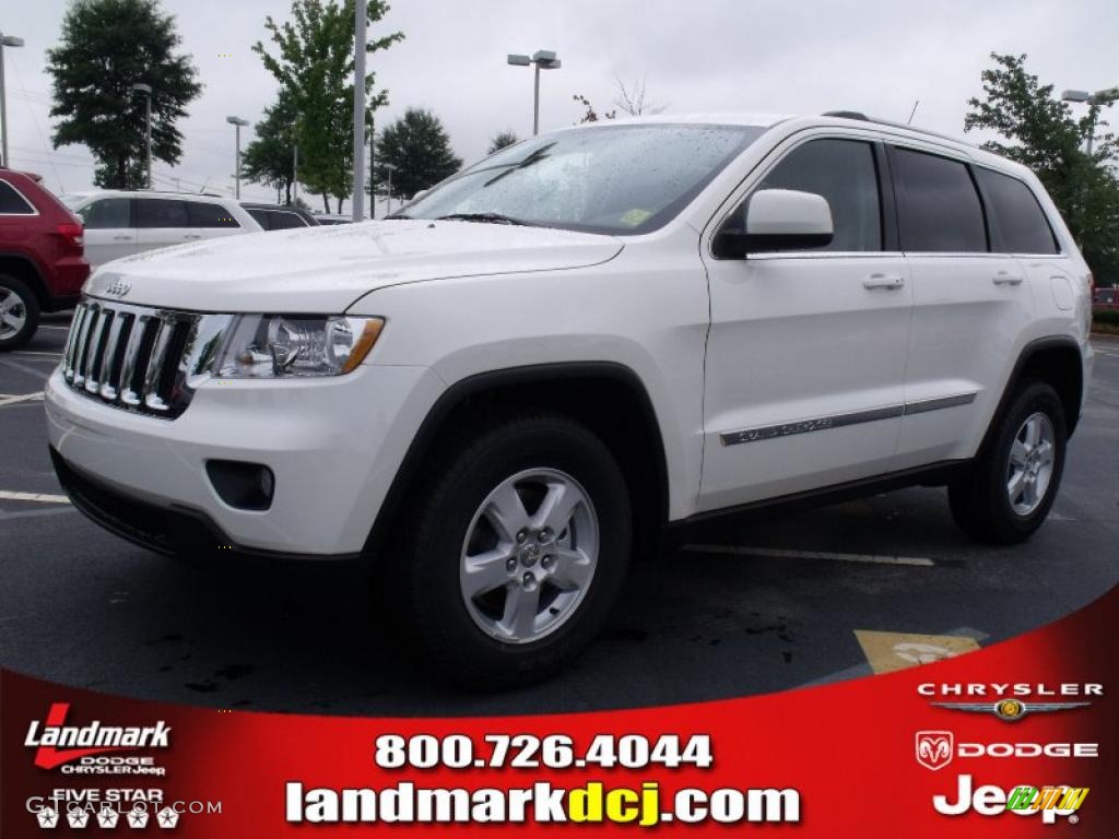 2011 Grand Cherokee Laredo - Stone White / Dark Graystone/Medium Graystone photo #1