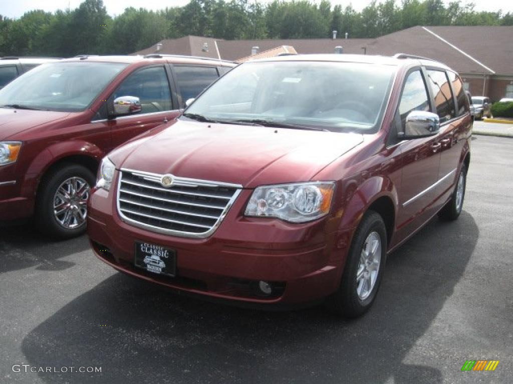 2010 Town & Country Touring - Deep Cherry Red Crystal Pearl / Medium Slate Gray/Light Shale photo #1