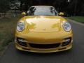 2011 Speed Yellow Porsche 911 Turbo S Coupe  photo #2