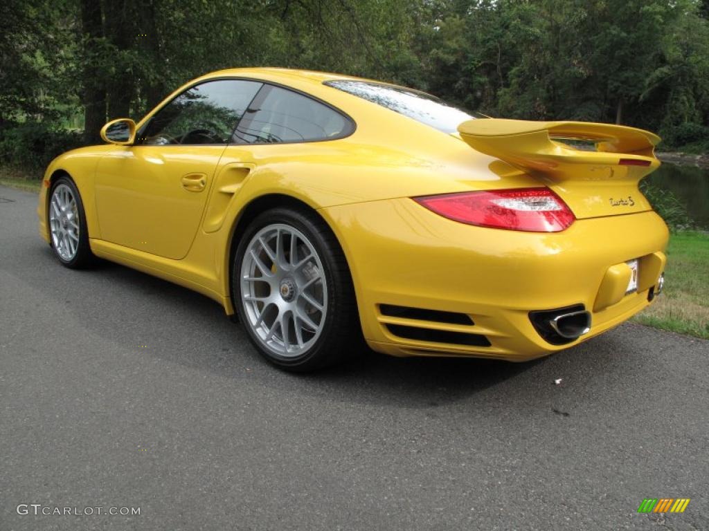 2011 911 Turbo S Coupe - Speed Yellow / Black photo #4