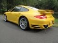2011 Speed Yellow Porsche 911 Turbo S Coupe  photo #4