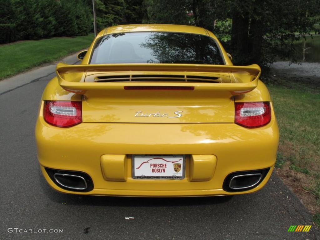 2011 911 Turbo S Coupe - Speed Yellow / Black photo #5