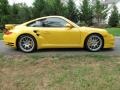 2011 Speed Yellow Porsche 911 Turbo S Coupe  photo #7