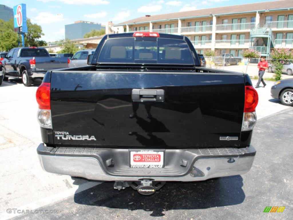 2008 Tundra Texas Edition Double Cab - Black / Beige photo #6