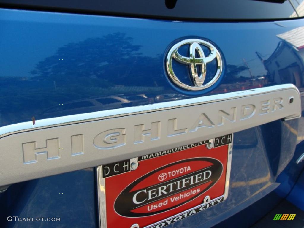 2008 Highlander Limited 4WD - Blue Streak Metallic / Ash Gray photo #29