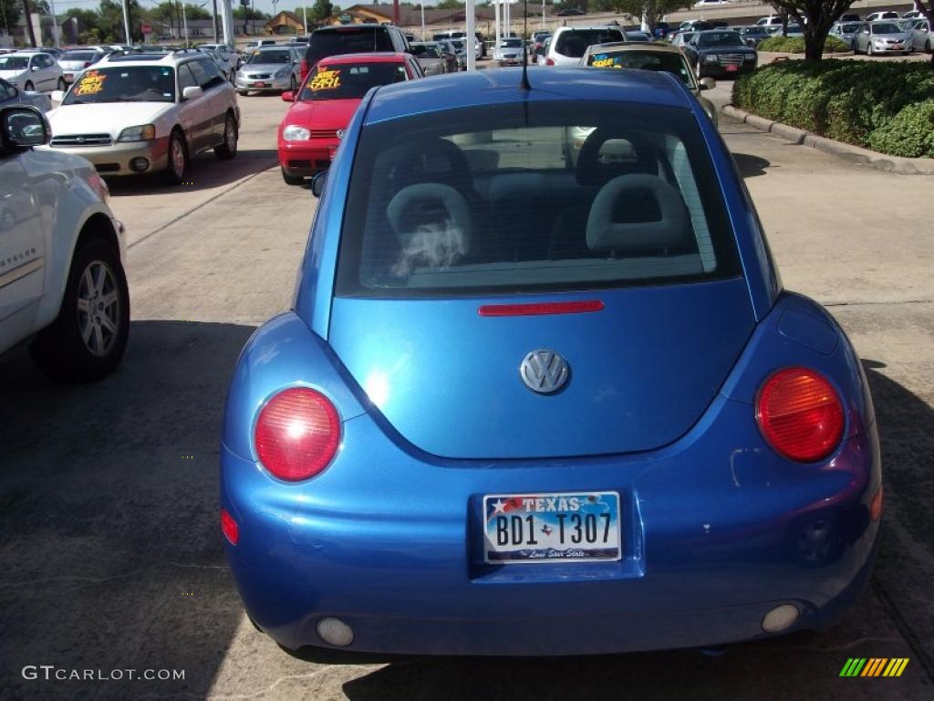 2001 New Beetle GL Coupe - Techno Blue Pearl / Light Grey photo #5